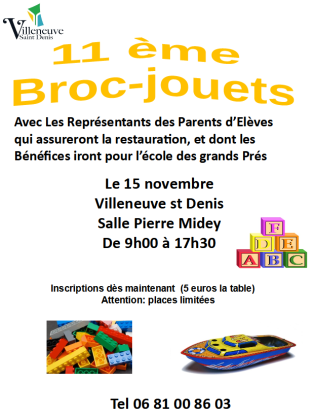 Bourse aux jouets - Villeneuve-Saint-Denis