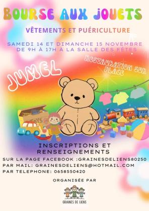 Bourse aux jouets, vêtements, puériculture - Jumel