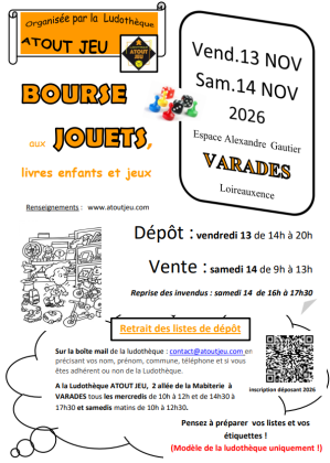 Bourse aux jouets - Varades