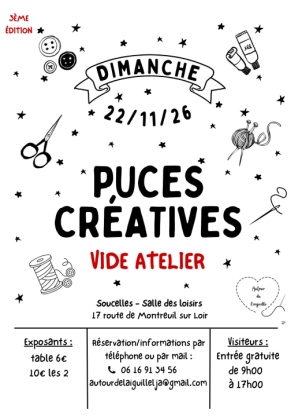 Puces créatives - Vide atelier - Soucelles