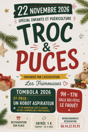 Troc et puces spécial enfants, puériculture - Le Faouët