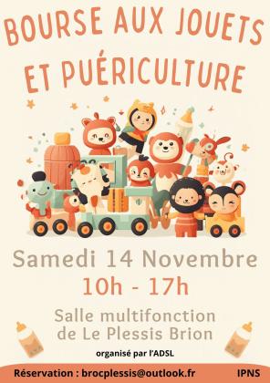 Bourse aux jouets et puériculture - Le Plessis-Brion