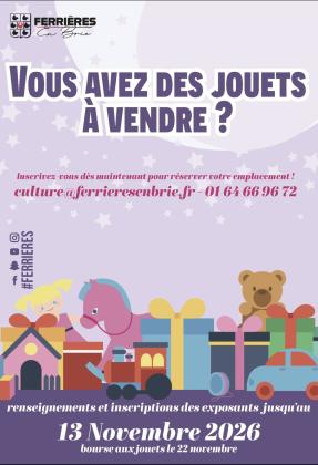 Bourse aux jouets - Ferrières-en-Brie