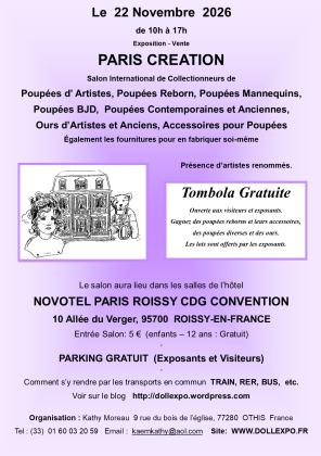 Salon de collectionneurs de poupées et ours - Roissy-en-France
