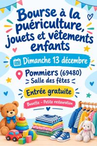 Bourse à la puériculture, jouets et vêtements enfant