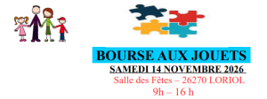 Bourse aux jouets - Loriol-sur-Drôme