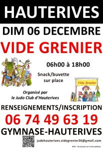vide grenier Judo Club Hauterives